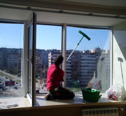 Мытье окон в однокомнатной квартире Мелеуз